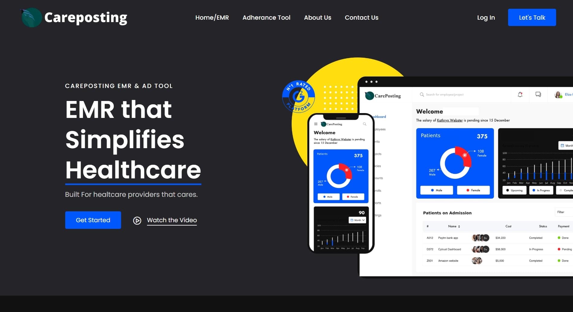Careposting EMR & Ad Tool